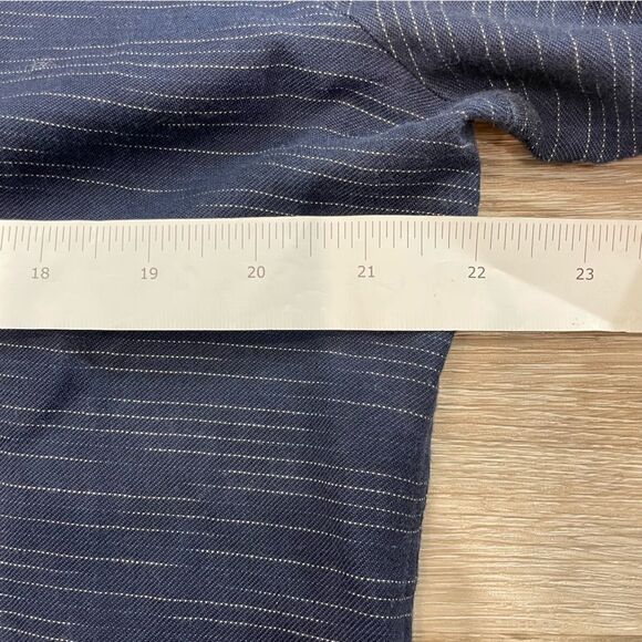 HUGO Hugo Boss Navy Blue Super soft stretchy Cotton Button Up Shirt L - Picture 8 of 12